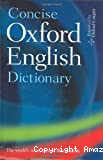 Concise Oxford English Dictionary