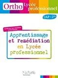 Français CAP - 2nde Bac pro : apprentissage et remédiation en lycée professionnel