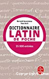 Dictionnaire de latin de poche