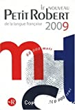 Le nouveau Petit Robert : Dictionnaire alphabétique et analogique de la langue française.2009